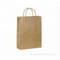 Personnaliser le sac en papier kraft brun bon marché simple